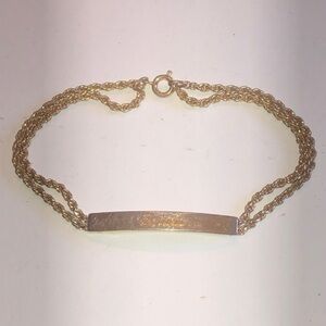 Speidel Patricia Name Engraved With Love ‘94 Rope Chain Bracelet